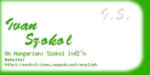 ivan szokol business card